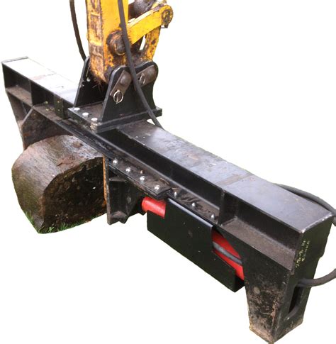 homemade mini excavator log splitter|log splitter attachment for excavator.